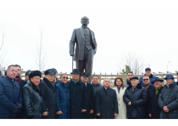 Almatı’da Atatürk heykelinin açılışı yapıldı