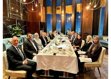 TÜKİB İş İnsanları Astana'da akşam yemeğinde biraraya geldi