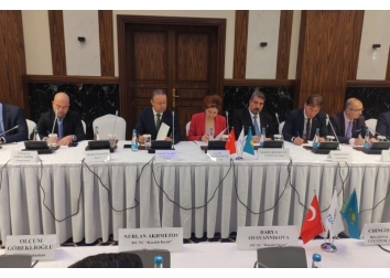 TÜKİB üyeleri Kazakistan Dışişleri Bakan Yardımcısı Almas Aydarov ile buluştu