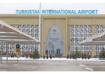 Türkistan Havalimanı Müdürüne nezaket ziyareti 
