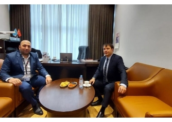 Türkistan Havalimanı Müdürüne nezaket ziyareti 