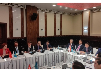 TÜKİB üyeleri Kazakistan Dışişleri Bakan Yardımcısı Almas Aydarov ile buluştu