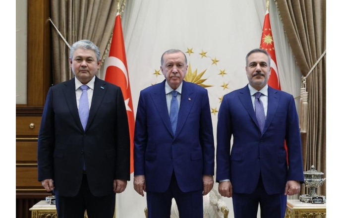 Cumhurbaşkanı Erdoğan Kazakistan Dışişleri Bakanı Köşerbayev’i Kabul Etti