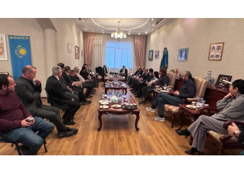 Mangıstau bölgesinde yerleşik Türk iş dünyası ile Aktau'da biraraya geldik.