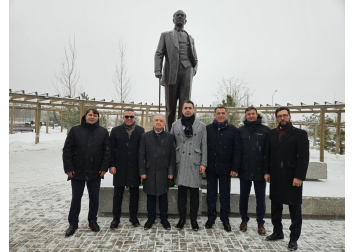 Almatı’da Atatürk heykelinin açılışı yapıldı