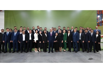 Tokayev’e, Alarko Holding ve Fabe Polska Projeleri Hakkında Bilgi Verildi