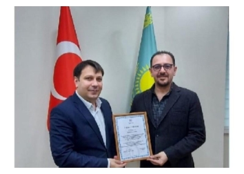 Üyemize sertifika takdim edildi